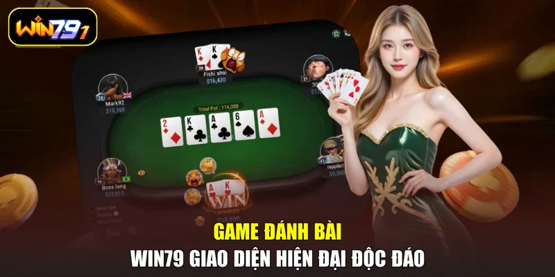 Game đánh bài Win79 giao diện hiện đại độc đáo